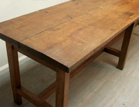 Long French Oak Rustic Dining Table