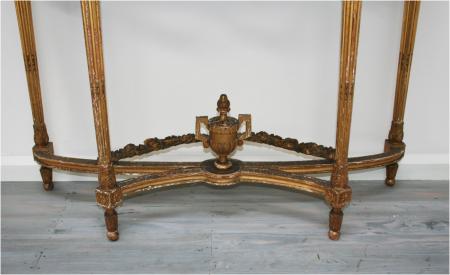 Superb Louis 16th Style Gilt Console Table