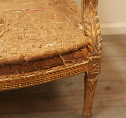 Deconstructed French Gilt Settee