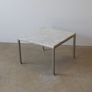 French Mid Century Marble Side Table 