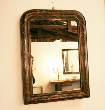 19th Century Marbled Mirror