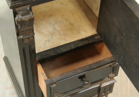 Napoleon III Ebonised Bathroom Cabinet