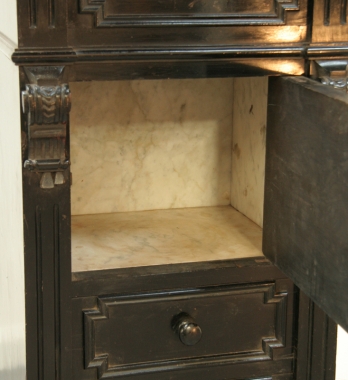 Napoleon III Ebonised Bathroom Cabinet