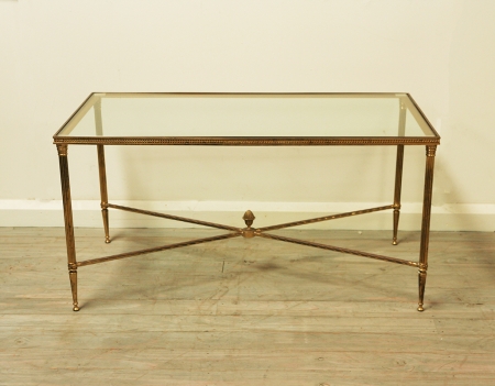Neoclassical Brass Coffee Table