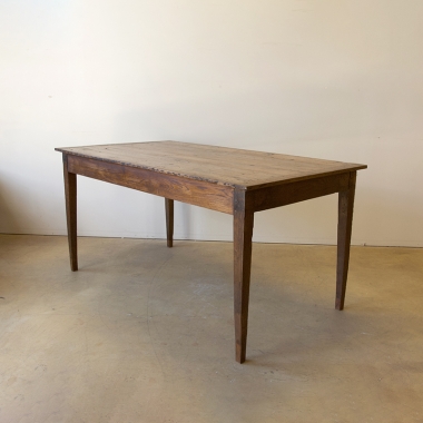 French 19th Century Oak Farmhouse Table