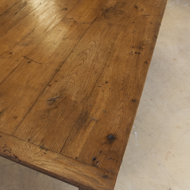 French 19th Century Oak Farmhouse Table