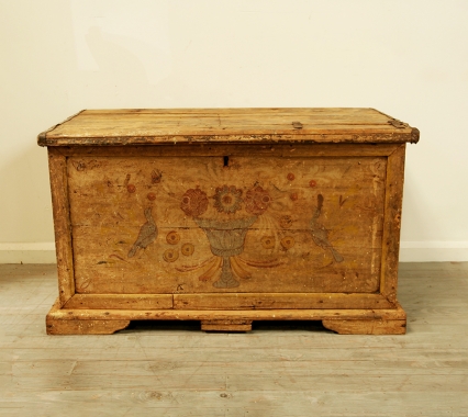 French 19th Century Painted Coffer