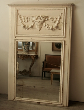 Large Painted Louis 16 Style Trumeau