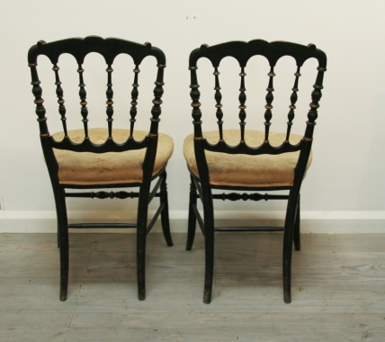 Pretty Pair Of 19th Century Side Chairs