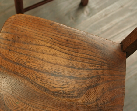 Set Of 6 Elm Folk Dining Chairs