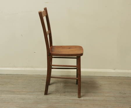 Set Of 6 Elm Folk Dining Chairs