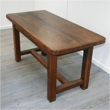 French Rustic Elm Kitchen Table
