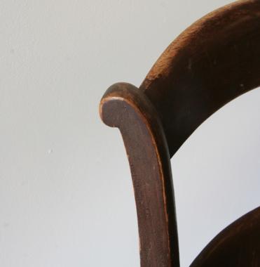 Set of Four French Rustic Chairs