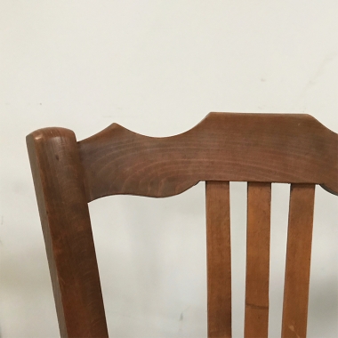 A Set Of Six French Rustic Dining Chairs 
