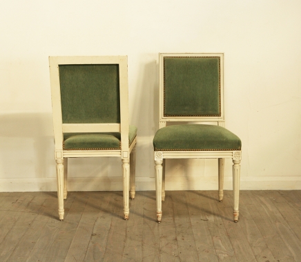 Set Of 8 French Louis 16 Style Dining Chairs