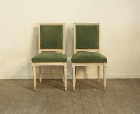 Set Of 8 French Louis 16 Style Dining Chairs