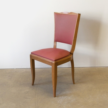 A Set Of French, Jules Leleu Style, Dining Chairs