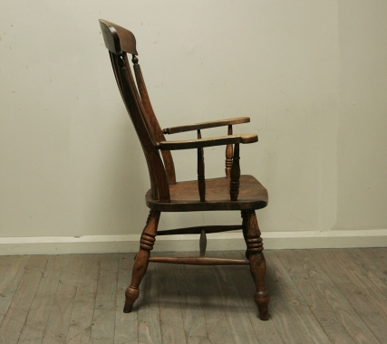 Harlequin Pair Of Rustic Splay Backed Chairs