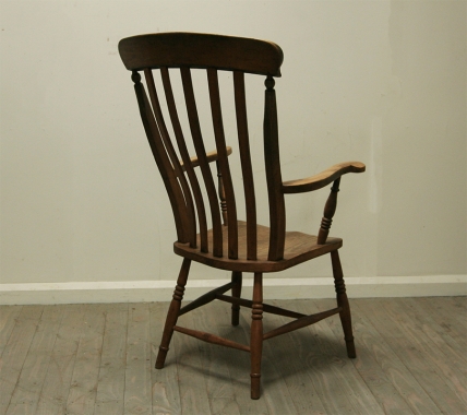 Harlequin Pair Of Rustic Splay Backed Chairs