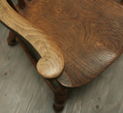 Harlequin Pair Of Rustic Splay Backed Chairs