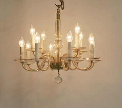 Early 20th Century Murano Glass Chandelier