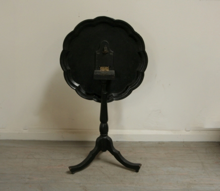 Victorian Ebonised Tilt Top Side Table