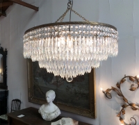 A Pair Of Large 1930's French Empire Style Chandeliers