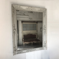Painted Empire Pale Grey Mirror