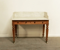 Decorative English marble topped washstand