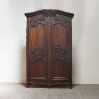 Superb French Normandy Marriage Armoire