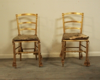 Pair Of Gilt Napoleon III side chairs