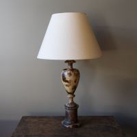 Large, Italian, Neoclassical, Marble Lamp