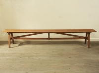 Pair Of French Beech Bench Seats