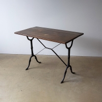 French Wooden Topped Bistro Table