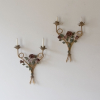 Pair Of French Wrought Iron Sconces