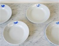 Monogrammed French Postal Service Plates 