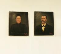 Pair Of French Turn Of The Century Portraits
